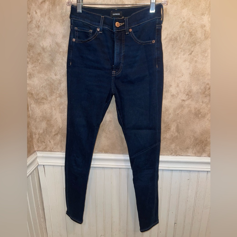 Express skinny high rise jeans